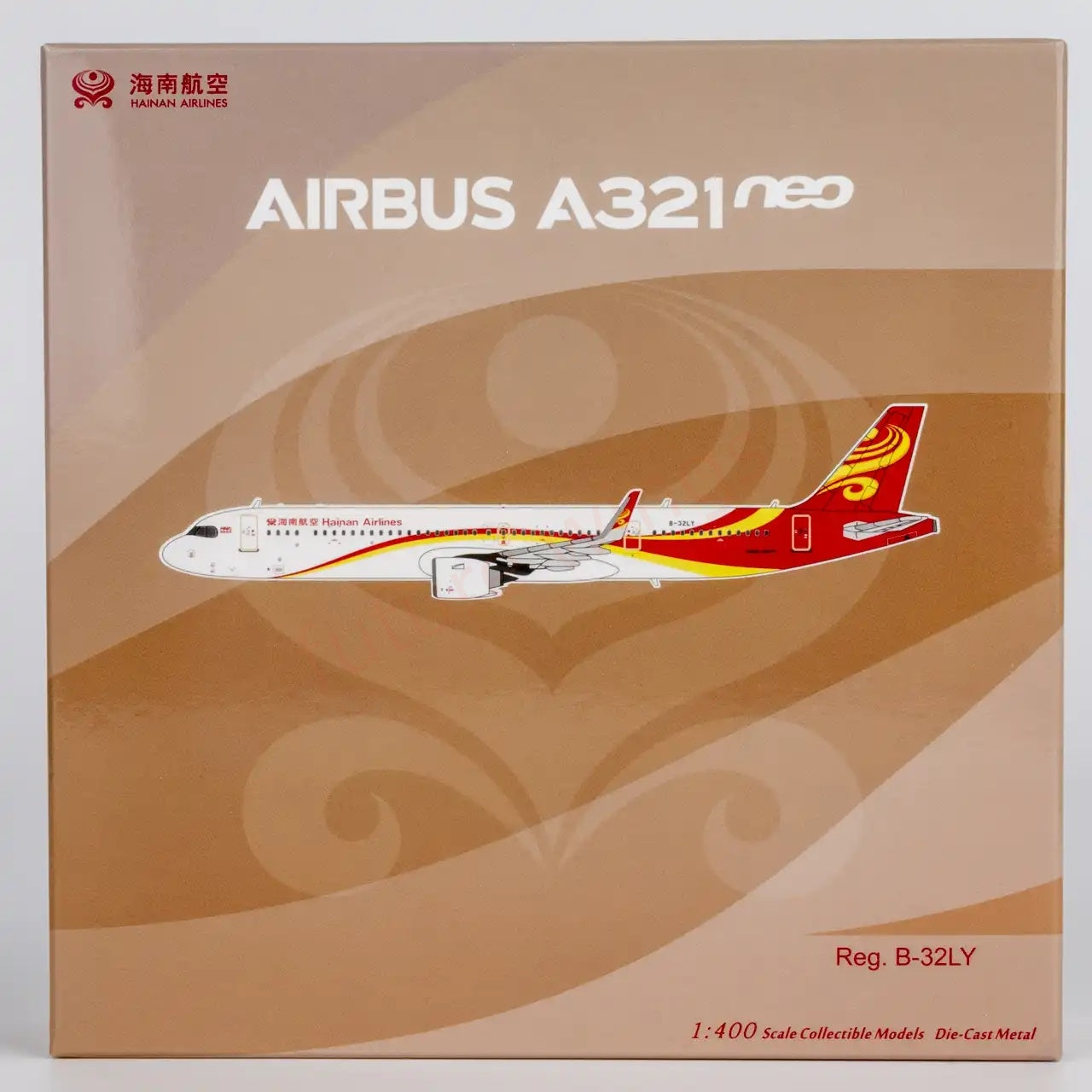 1:400 NG Models NG13135 Hainan Airlines A321neo B-32LY Aircraft Model+Free Tractor