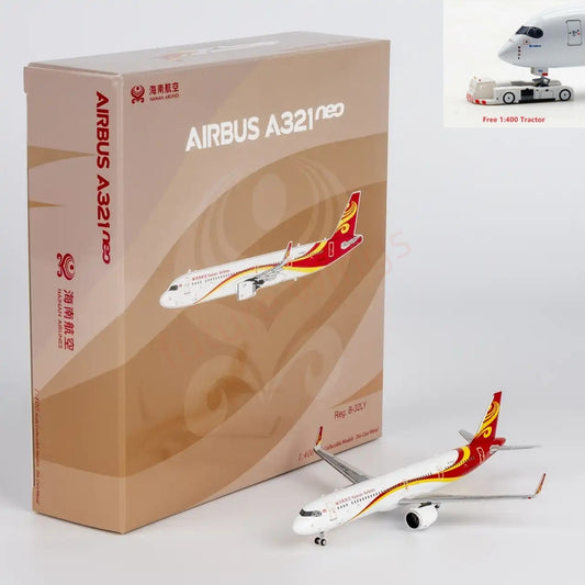 1:400 NG Models NG13135 Hainan Airlines A321neo B-32LY Aircraft Model+Free Tractor