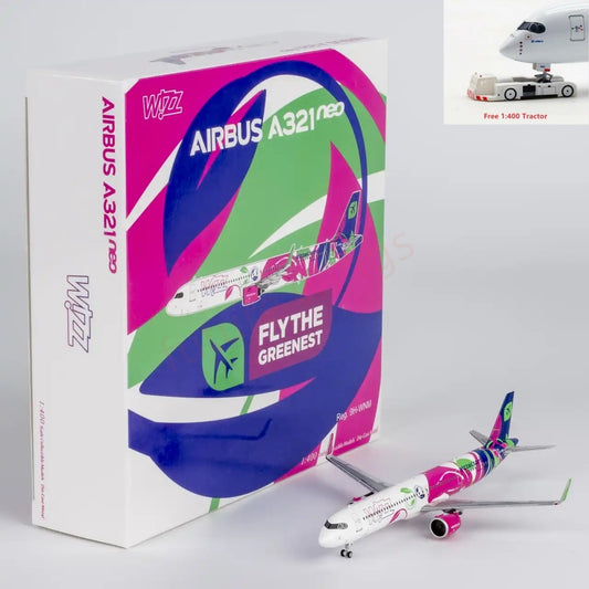 1:400 NG Models NG13138 Wizz Air A321neo 9H-WNM Aircraft Model+Free Tractor