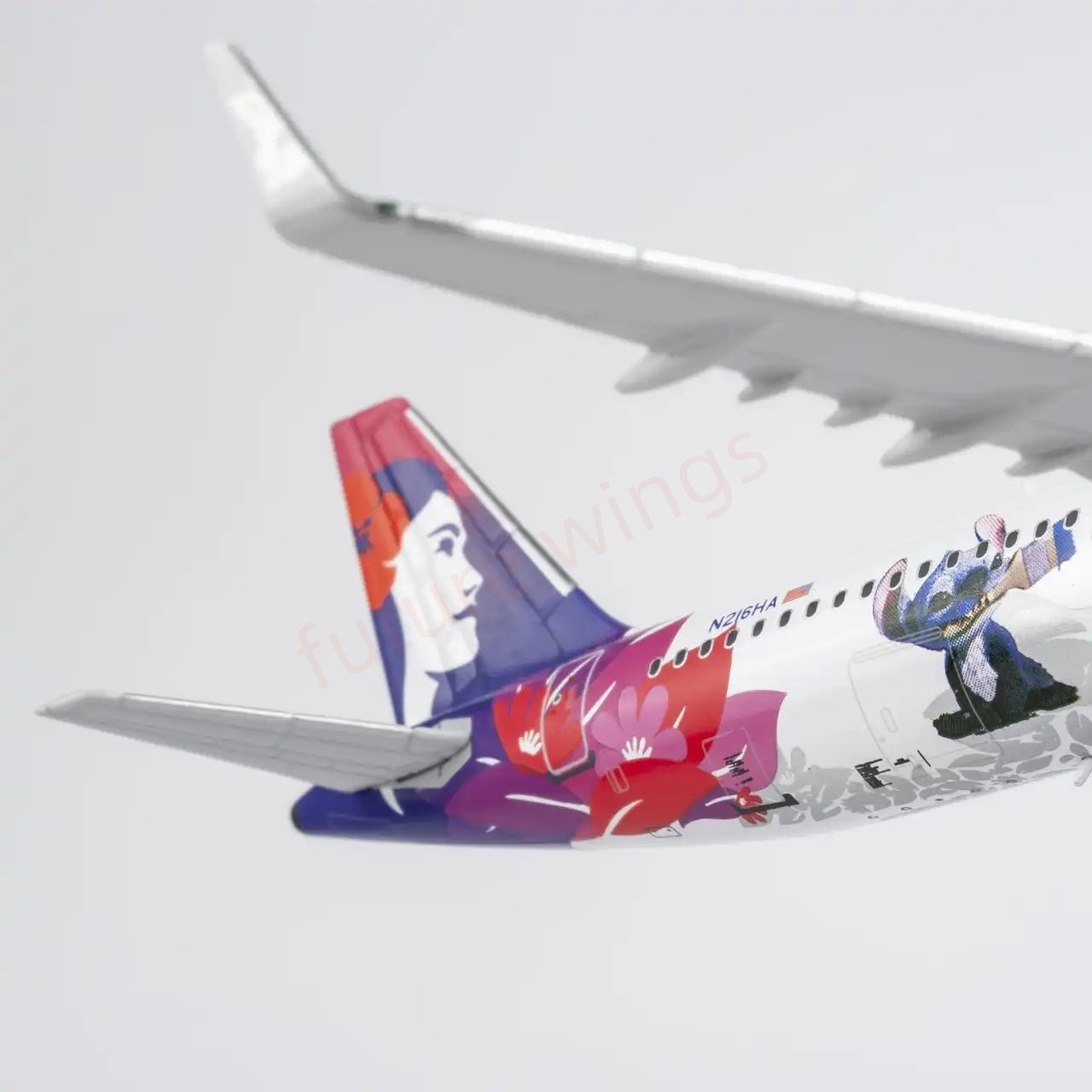 1:400 NG Models NG13134 Hawaiian Airlines A321neo N216HA Lilo & Stitch Aircraft Model+Free Tractor