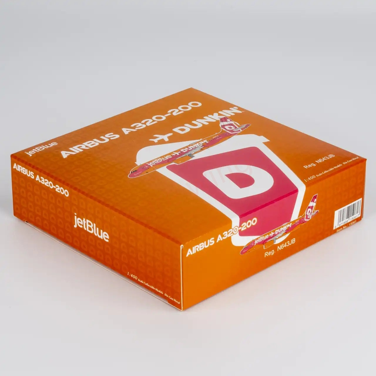 1:400 NG Models NG15061 JetBlue A320 N643JB Dunkin Aircraft Model+Free Tractor