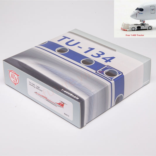 1:400 PandaModel Interflug TU-134A DDR-SCP Aircraft Model+Free Tractor