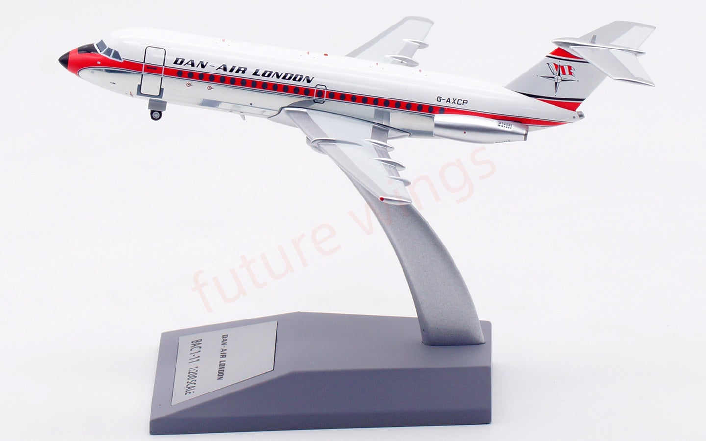 1:200 InFlight200 Dan Air-London BAC 111 G-AXCP Diecast Aircraft Model