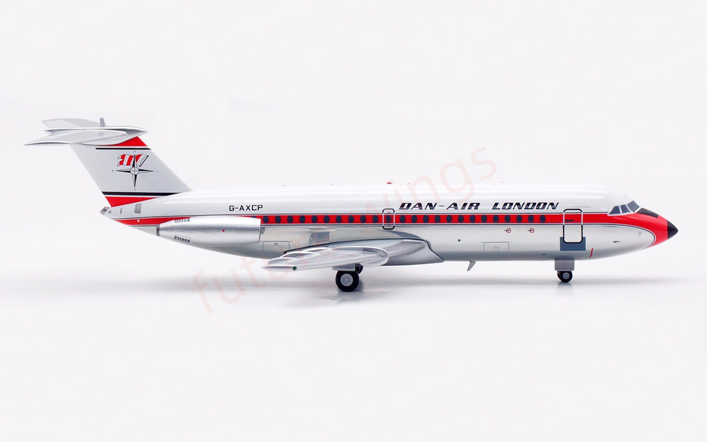1:200 InFlight200 Dan Air-London BAC 111 G-AXCP Diecast Aircraft Model