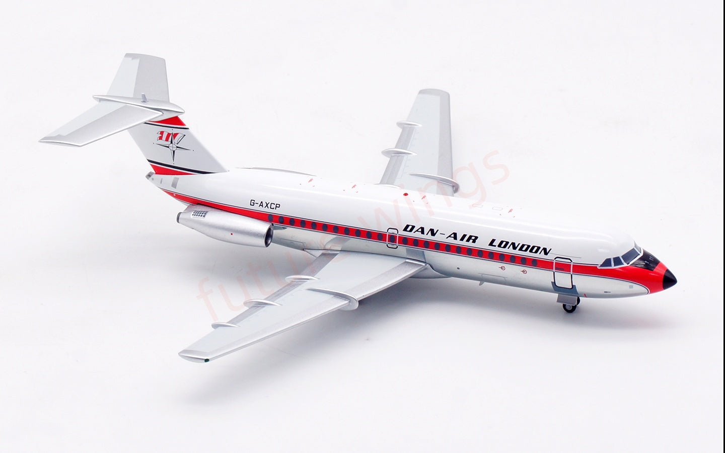 1:200 InFlight200 Dan Air-London BAC 111 G-AXCP Diecast Aircraft Model