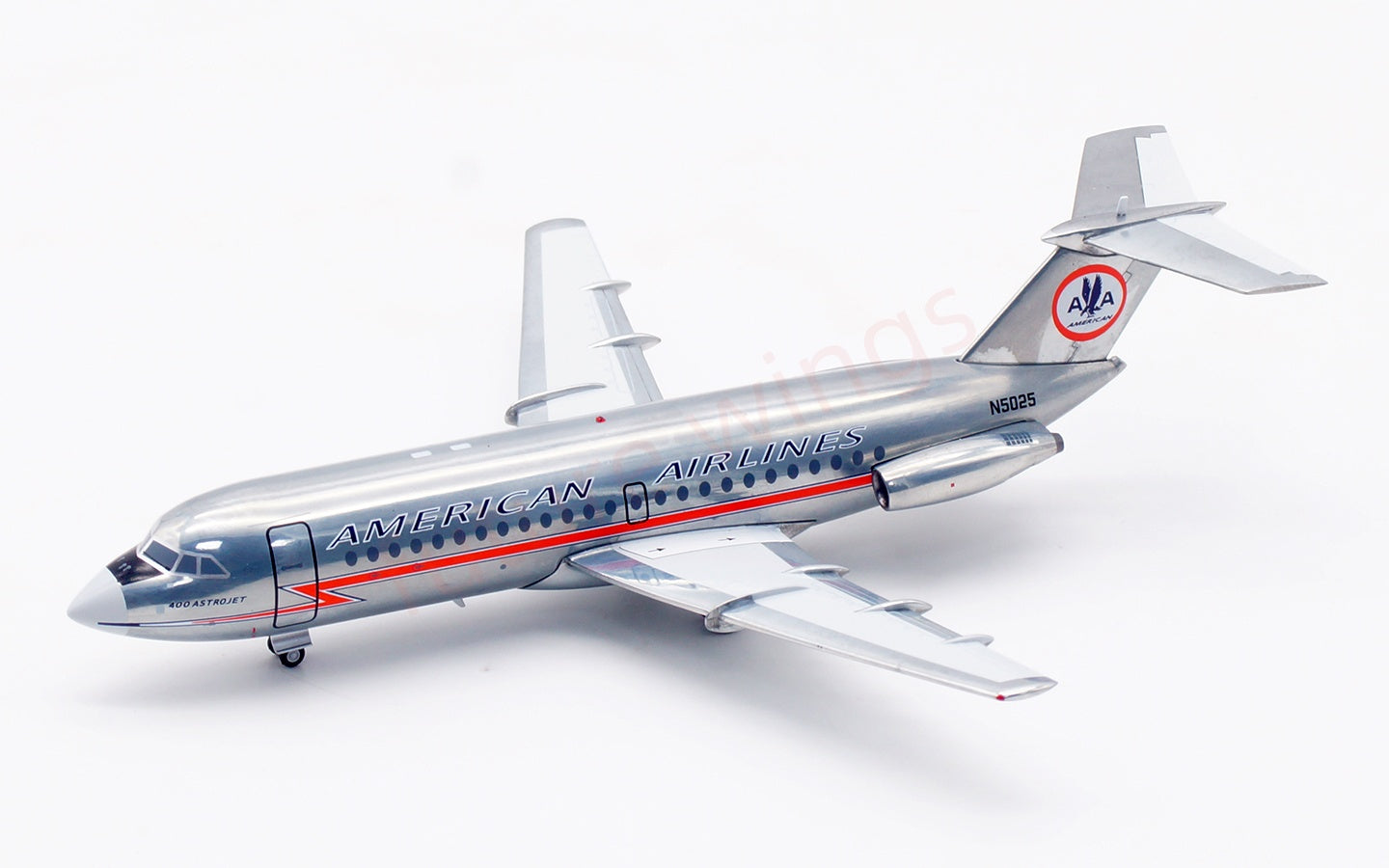 1:200 InFlight200 Amercian Airlines BAC 111 N5025 "Polished"Diecast Aircraft Model