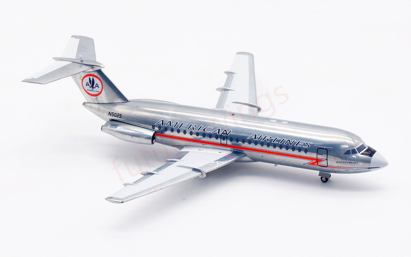 1:200 InFlight200 Amercian Airlines BAC 111 N5025 "Polished"Diecast Aircraft Model