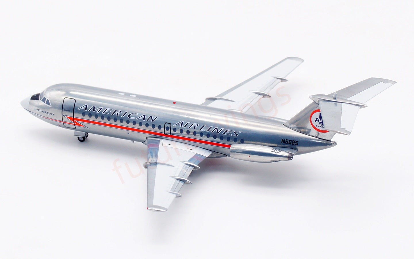 1:200 InFlight200 Amercian Airlines BAC 111 N5025 "Polished"Diecast Aircraft Model