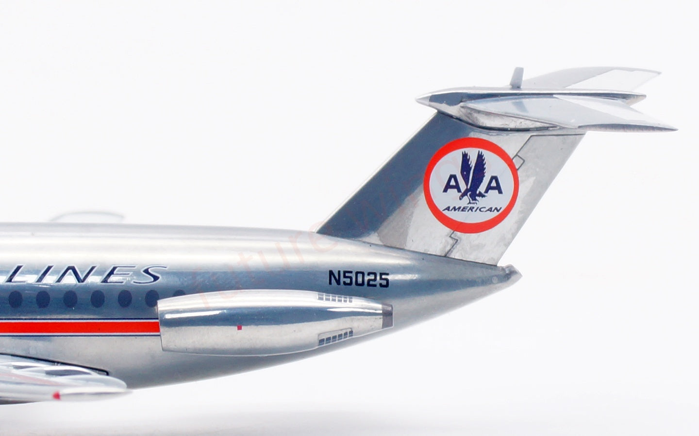 1:200 InFlight200 Amercian Airlines BAC 111 N5025 "Polished"Diecast Aircraft Model