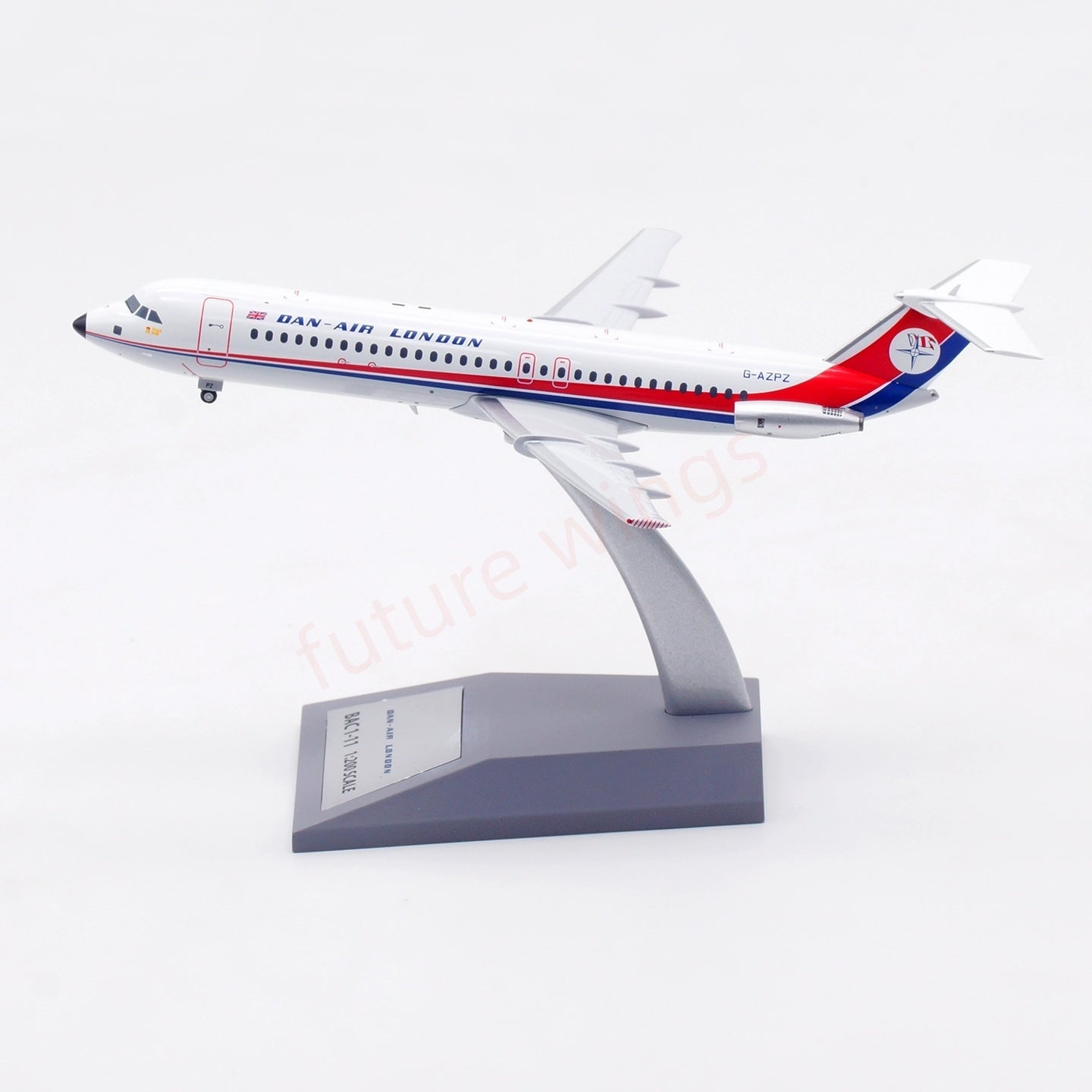 1:200 InFlight200 Dan Air-London BAC 111 G-AZPZ Diecast Aircraft Model