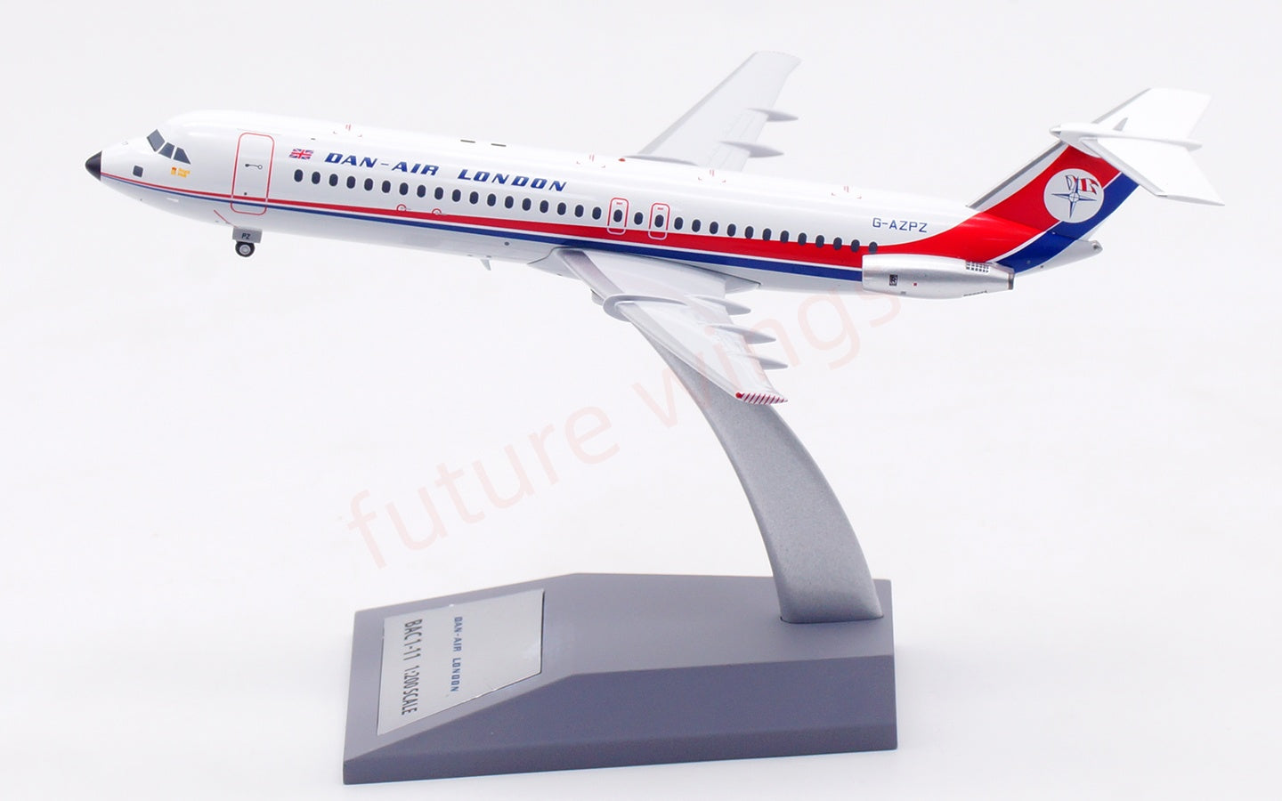 1:200 InFlight200 Dan Air-London BAC 111 G-AZPZ Diecast Aircraft Model
