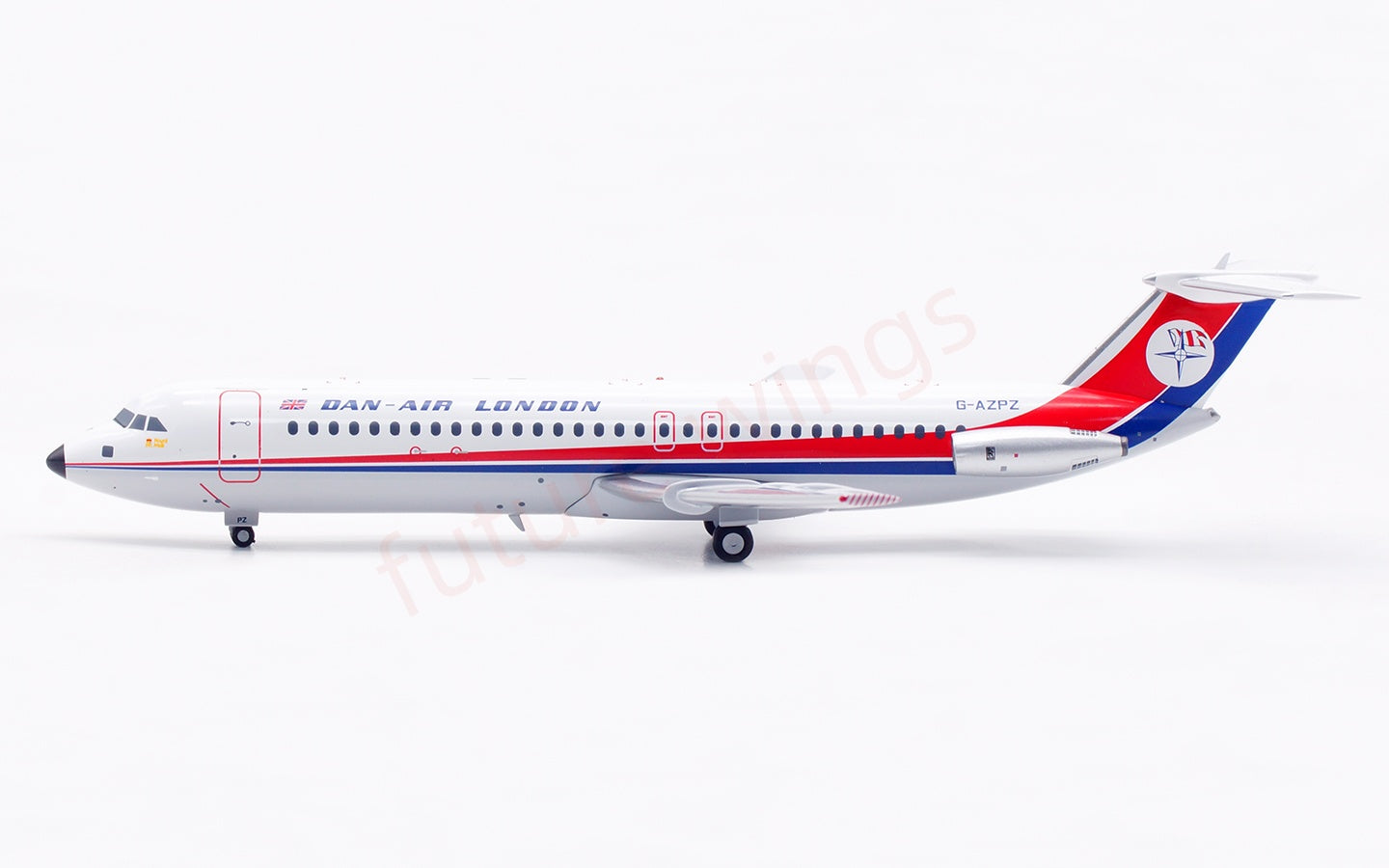 1:200 InFlight200 Dan Air-London BAC 111 G-AZPZ Diecast Aircraft Model