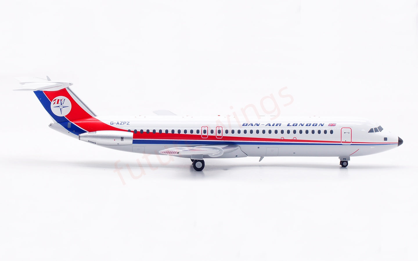 1:200 InFlight200 Dan Air-London BAC 111 G-AZPZ Diecast Aircraft Model