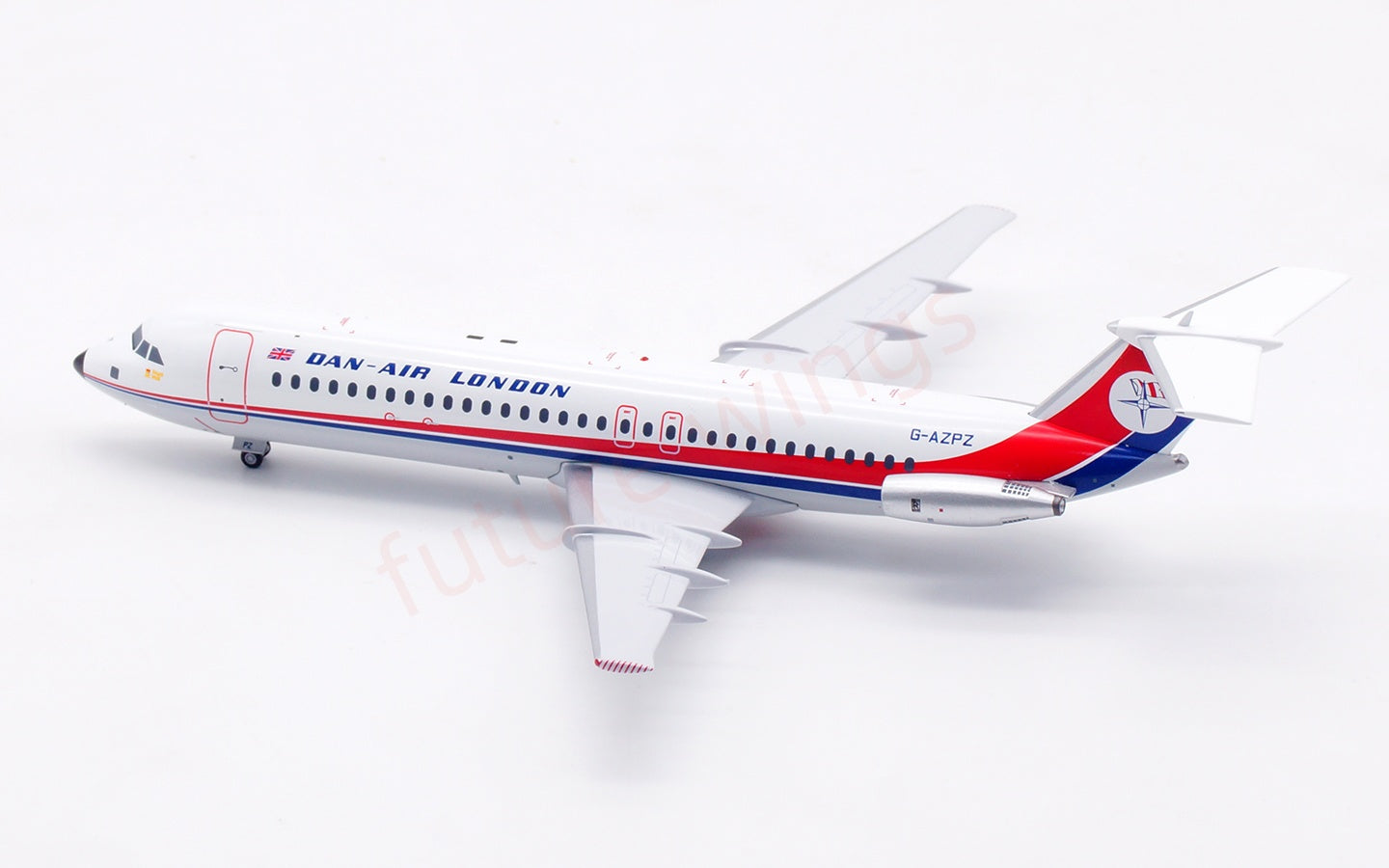 1:200 InFlight200 Dan Air-London BAC 111 G-AZPZ Diecast Aircraft Model
