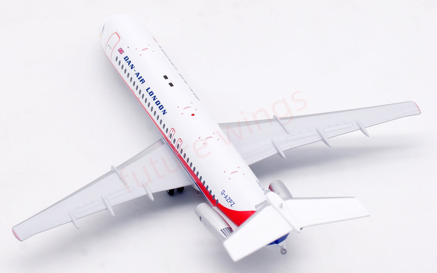 1:200 InFlight200 Dan Air-London BAC 111 G-AZPZ Diecast Aircraft Model