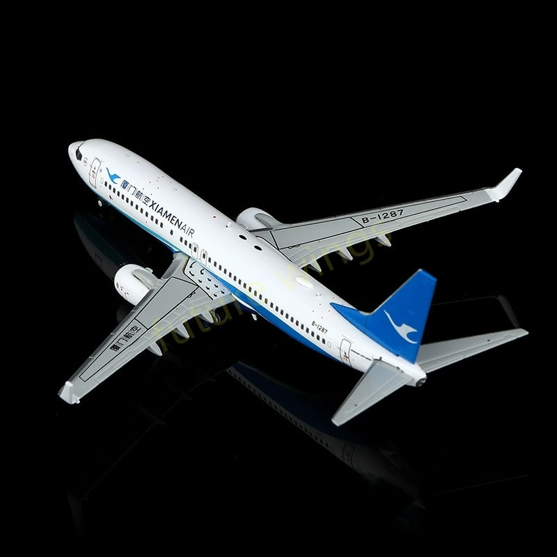 1:400 YY Wings Xiamen Air B737-800 B-1287 Aircraft Model Free Tractor+Stand