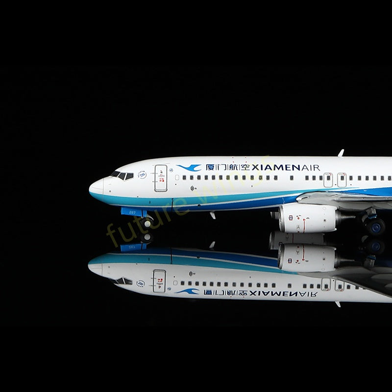 1:400 YY Wings Xiamen Air B737-800 B-1287 Aircraft Model Free Tractor+Stand