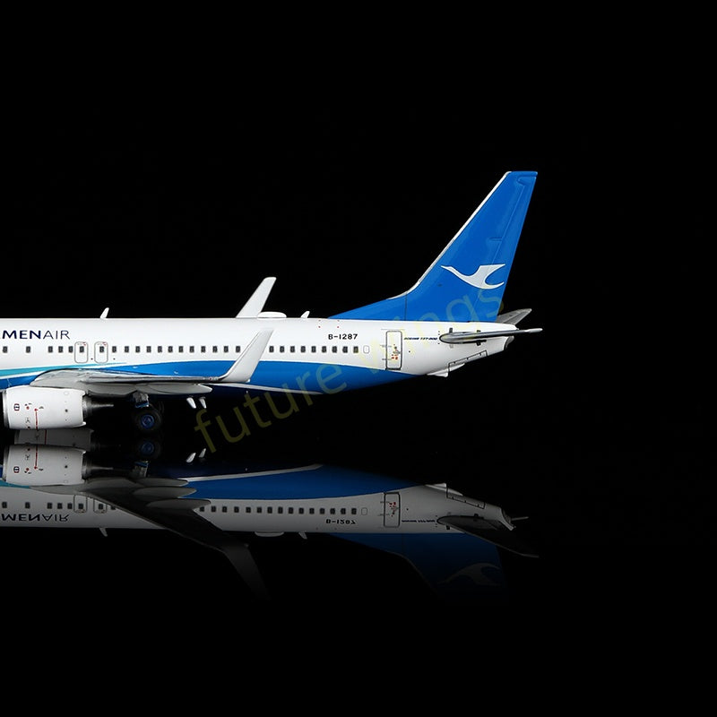 1:400 YY Wings Xiamen Air B737-800 B-1287 Aircraft Model Free Tractor+Stand