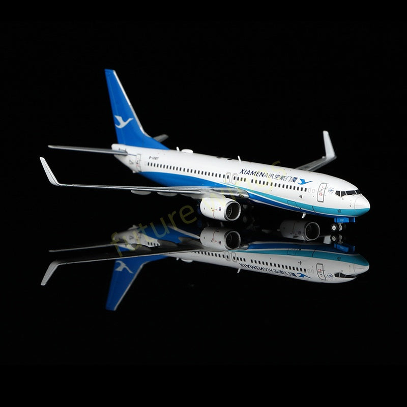 1:400 YY Wings Xiamen Air B737-800 B-1287 Aircraft Model Free Tractor+Stand