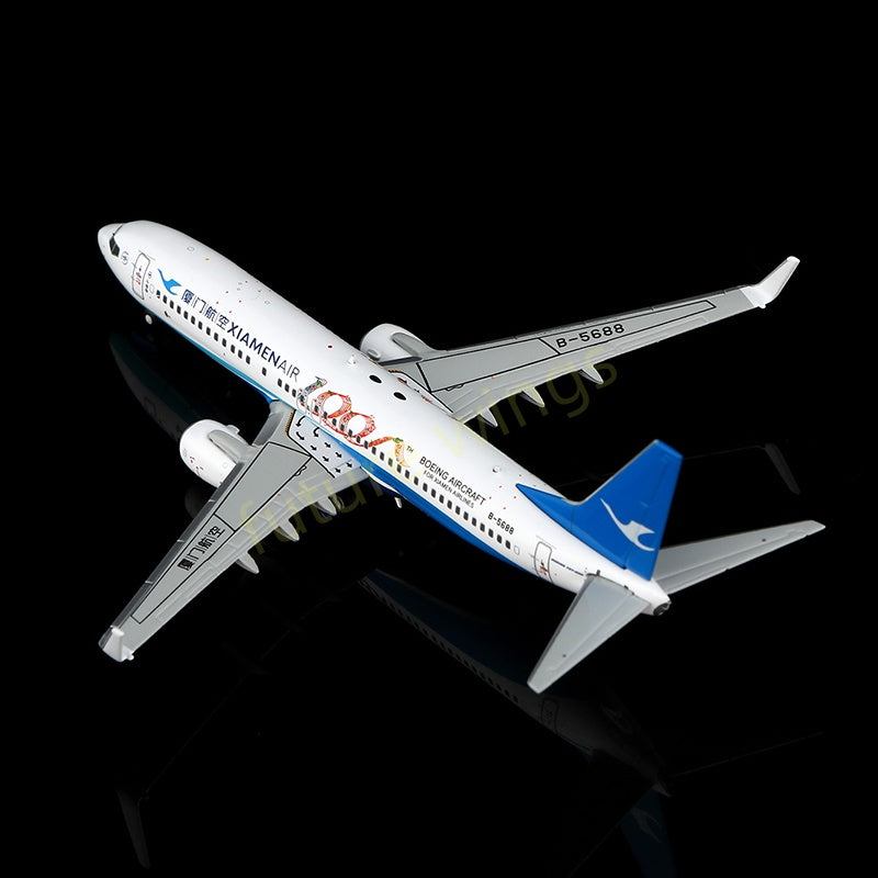 1:400 YY Wings Xiamen Air B737-800 B-5688 Aircraft Model Free Tractor+Stand