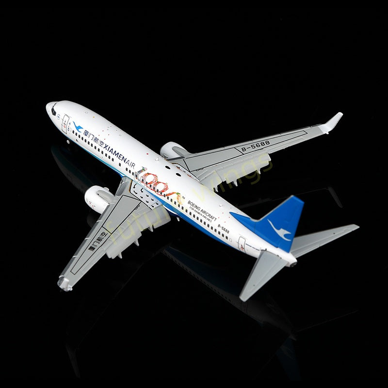 1:400 YY Wings Xiamen Air B737-800 B-5688 Aircraft Model Free Tractor+Stand