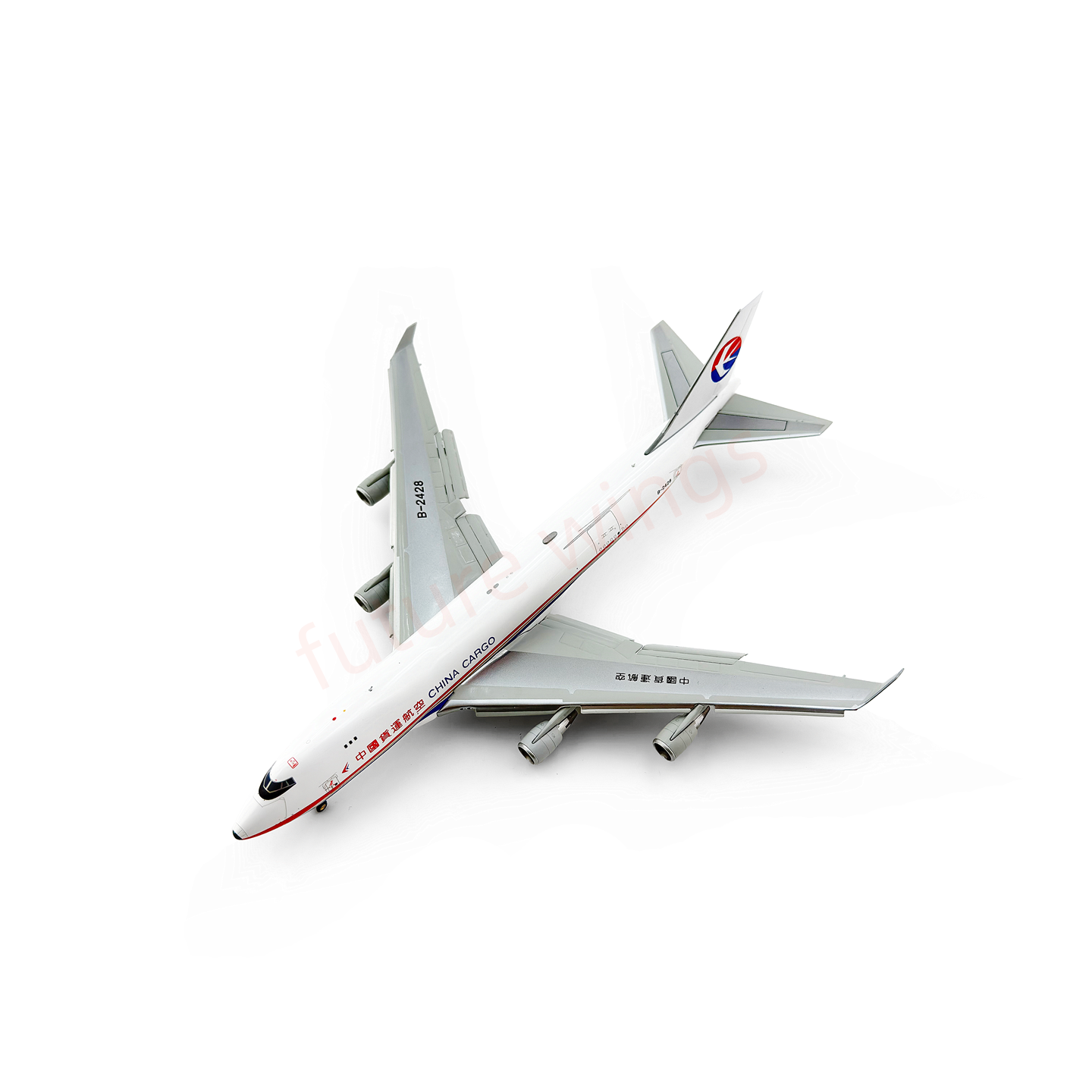 1:400 YY Wings China Cargo B747-400F B-2428 Aircraft Model Free Tractor +Stand