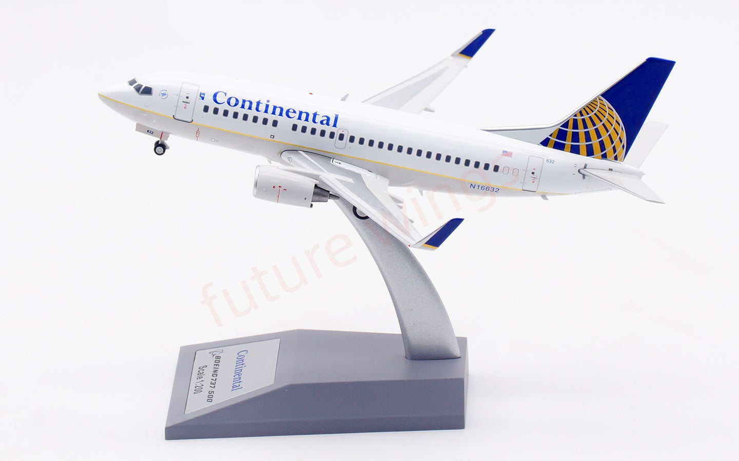1:200 InFlight200 Continental Airlines B737-500 N16632 Diecast Aircraft Model
