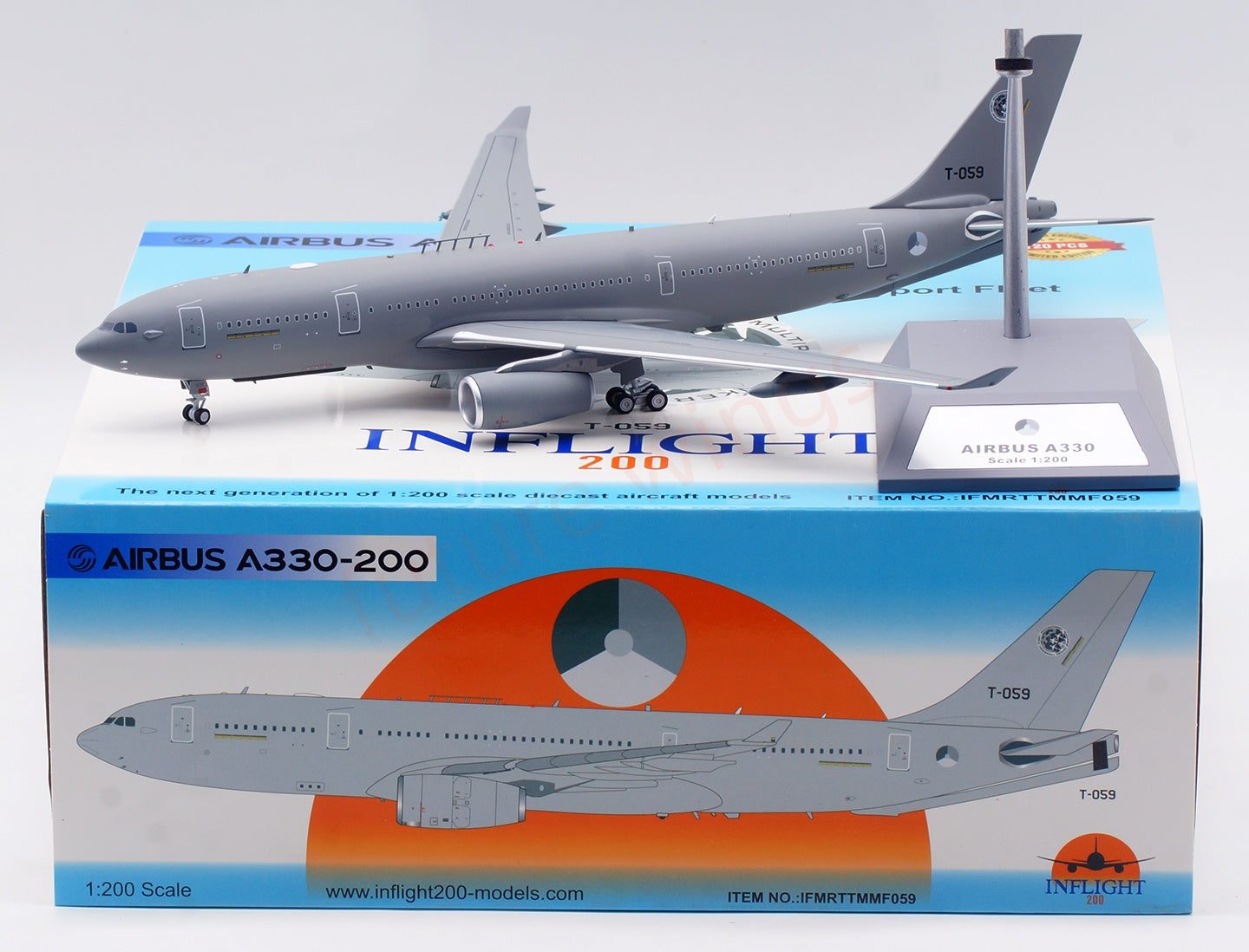 1:200 InFlight200 Royal Netherlands Air Force A330-200 T-059 Aircraft Model With Stand