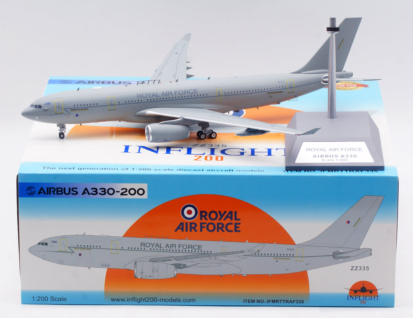 1:200 InFlight200 Royal Air Force A330-243MRTT ZZ335 Aircraft Model With Stand