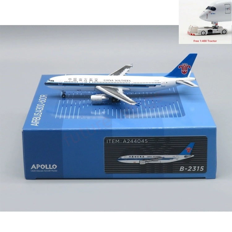 1:400 Apollo China Southern Airlines A300-600R B-2315 B-2323 B-2328 Aircraft Model+Free Tractor