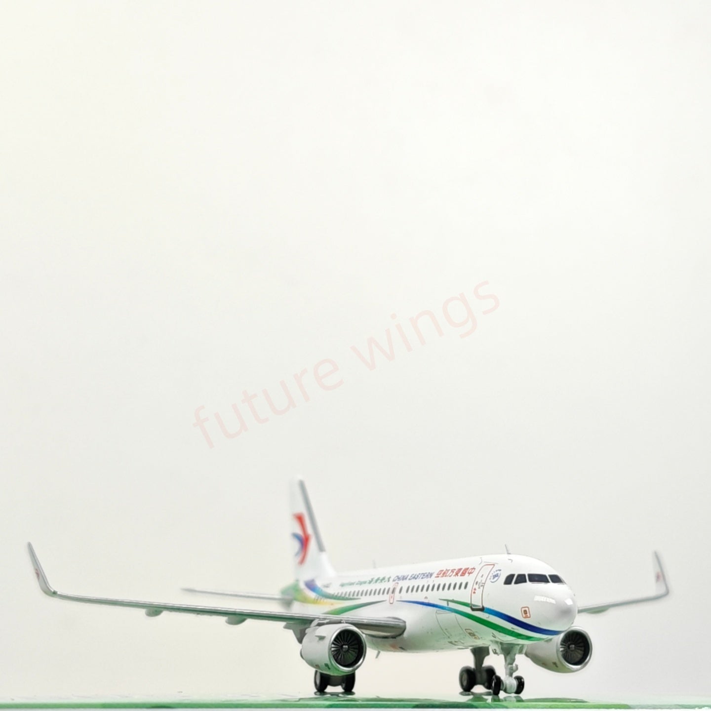 1:400 Geministar China Eastern Airlines A319 B-6452 B-6458 Aircraft Model+Free Tractor