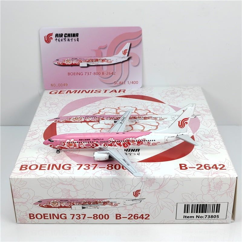 1:400 Geministar Air China B737/A320-200 "Peony Livery" Aircraft Model+Free Tractor