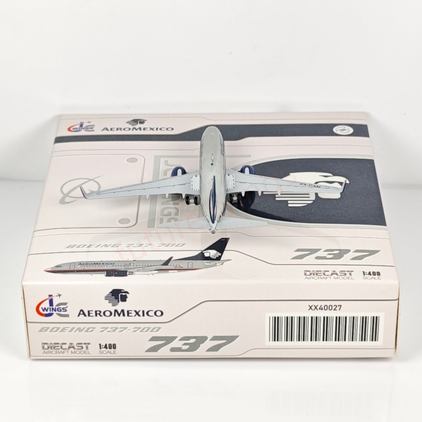1:400 JC Wings XX40027 AeroMexico B737-700 XA-CAM Aircraft Model+Free Tractor