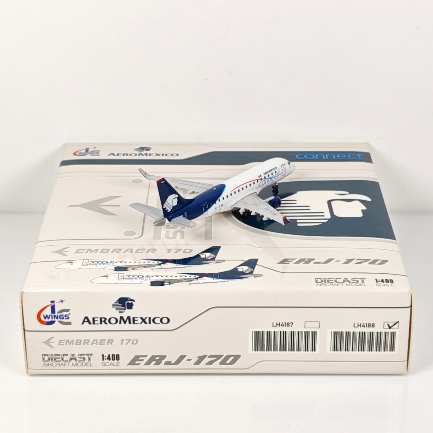 1:400 JC Wings LH4188 AeroMexico ERJ-170LR XA-GAQ Aircraft Model+Free Tractor