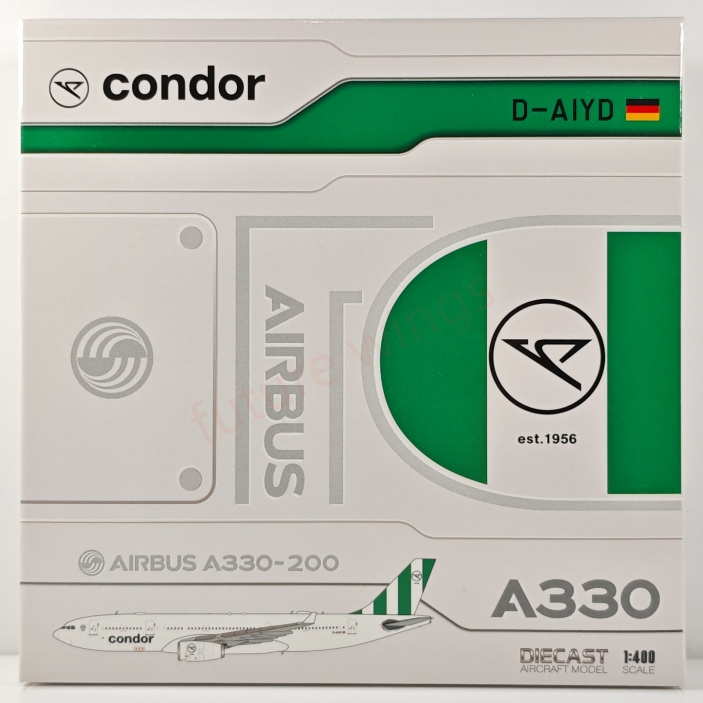 1:400 JC Wings XX40118 Condor A330-200 D-AIYD Aircraft Model+Free Tractor