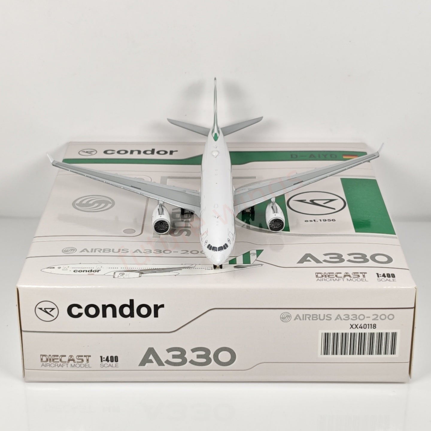 1:400 JC Wings XX40118 Condor A330-200 D-AIYD Aircraft Model+Free Tractor