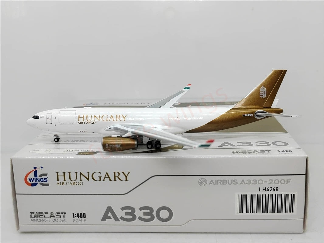 1:400 JC Wings LH4268 Hungary Air Cargo A330-200F HA-LHU Aircraft Model+Free Tractor