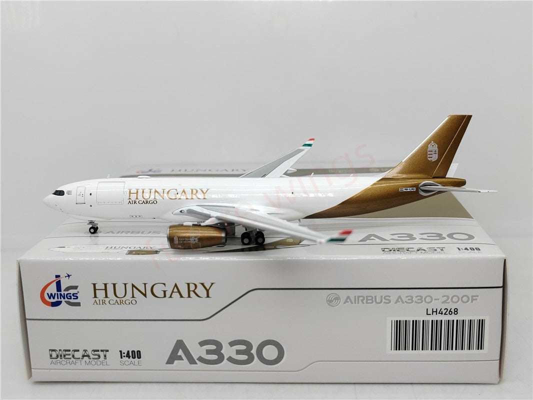 1:400 JC Wings LH4268 Hungary Air Cargo A330-200F HA-LHU Aircraft Model+Free Tractor