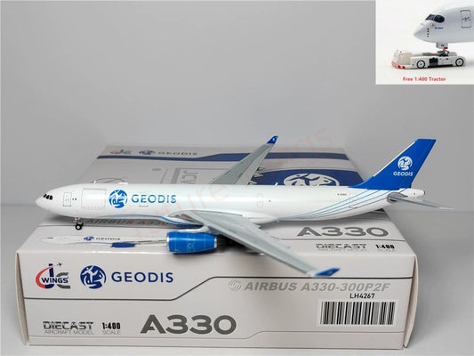 1:400 JC Wings LH4267 GEODIS A330-300F G-EODS Aircraft Model+Free Tractor