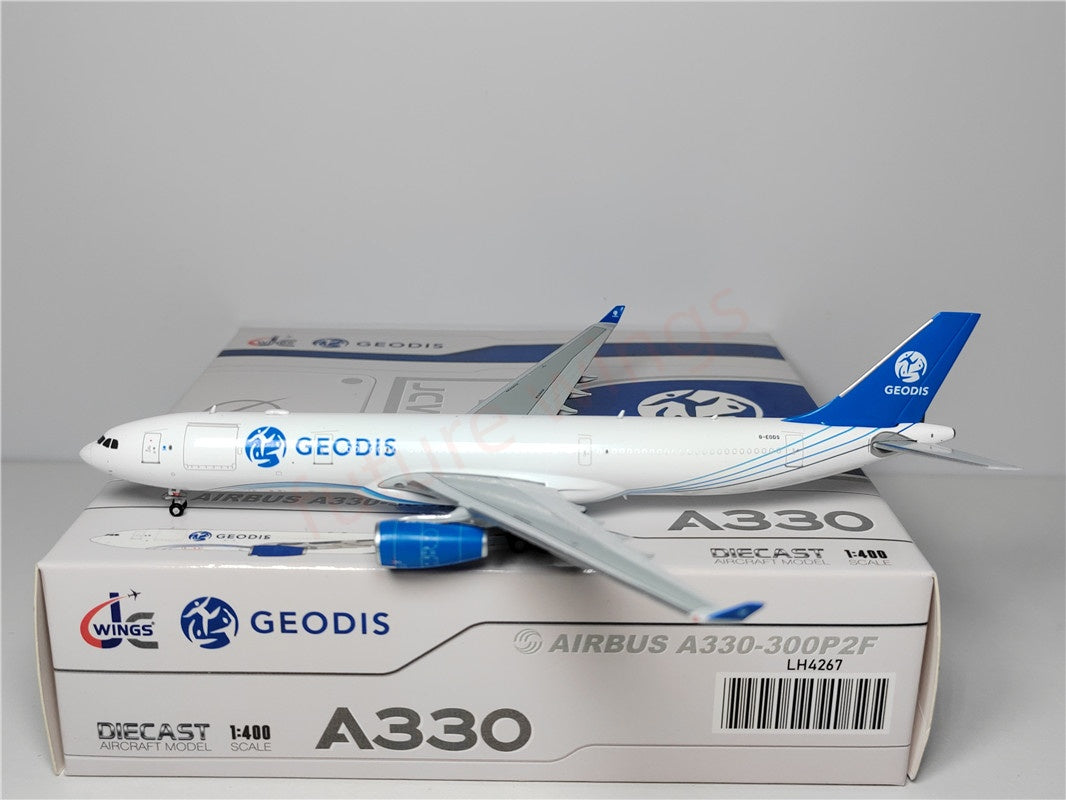 1:400 JC Wings LH4267 GEODIS A330-300F G-EODS Aircraft Model+Free Tractor
