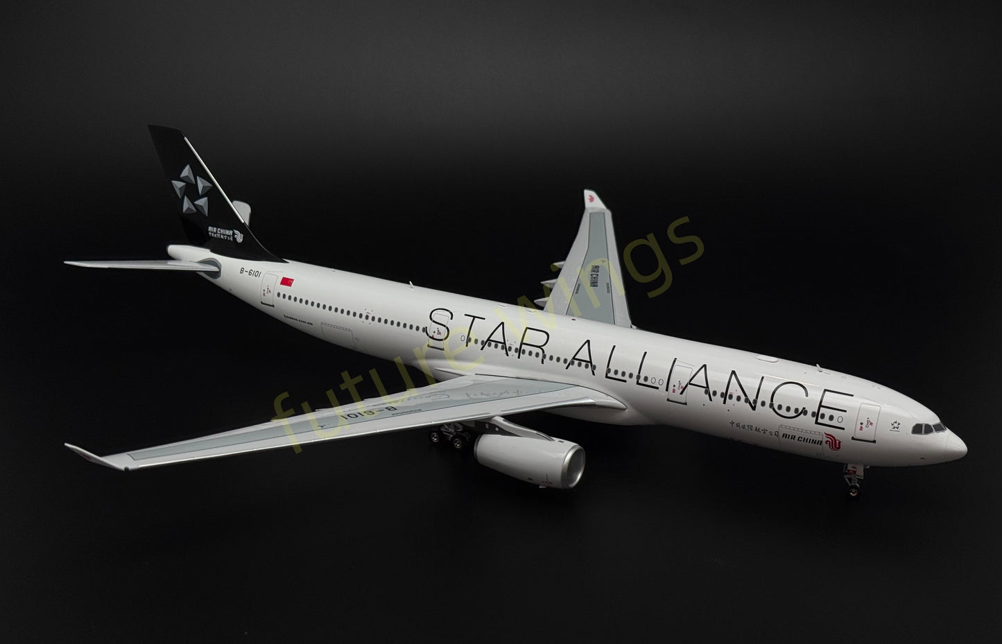 1:200 KJ Models(InFlight200) Air China A330-300 B-6101 "Star Alliance" Aircraft Model With Stand
