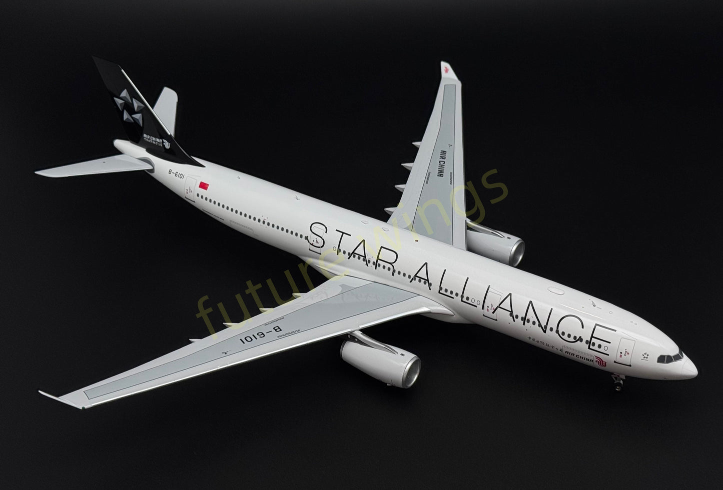 1:200 KJ Models(InFlight200) Air China A330-300 B-6101 "Star Alliance" Aircraft Model With Stand