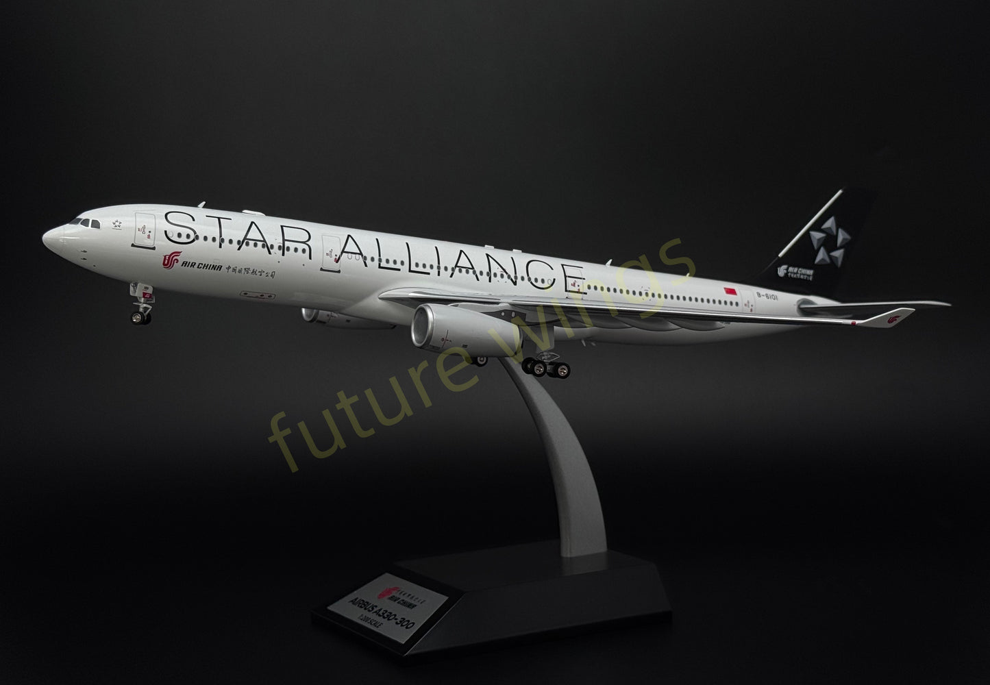 1:200 KJ Models(InFlight200) Air China A330-300 B-6101 "Star Alliance" Aircraft Model With Stand