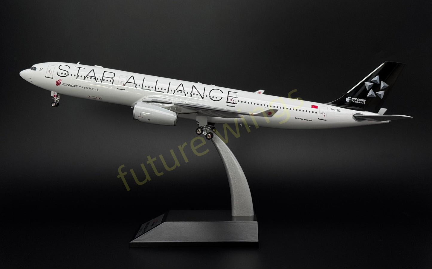 1:200 KJ Models(InFlight200) Air China A330-300 B-6101 "Star Alliance" Aircraft Model With Stand