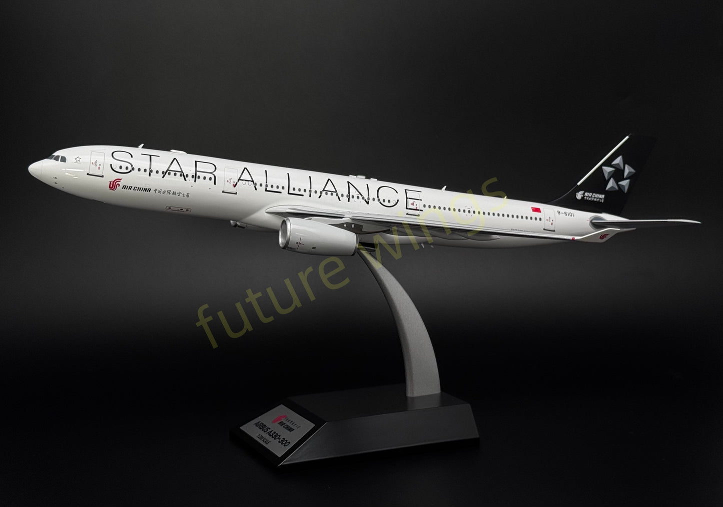 1:200 KJ Models(InFlight200) Air China A330-300 B-6101 "Star Alliance" Aircraft Model With Stand