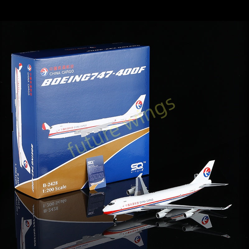 1:200 SQ Wings China Cargo B747-400F B-2428 Diecast Aircraft Model