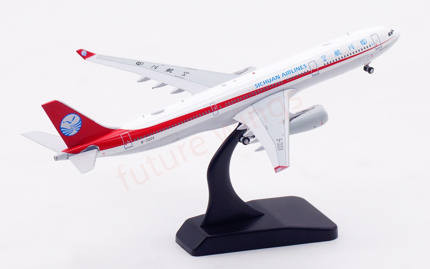 1:400 Aviation400 SiChuan Airlines A330-300 B-300V Aircraft Model Free Tractor+Stand