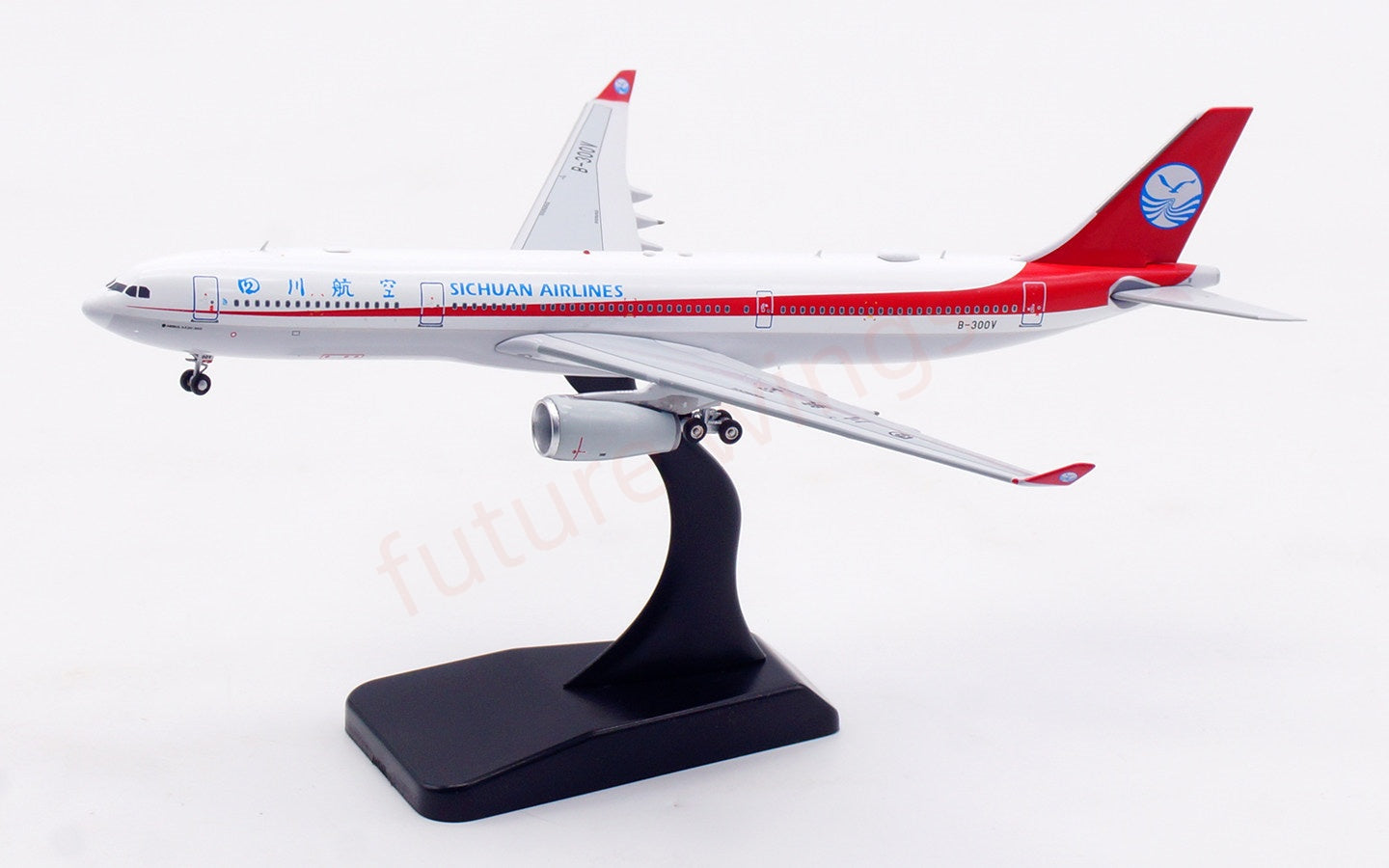 1:400 Aviation400 SiChuan Airlines A330-300 B-300V Aircraft Model Free Tractor+Stand