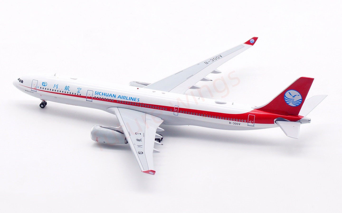 1:400 Aviation400 SiChuan Airlines A330-300 B-300V Aircraft Model Free Tractor+Stand