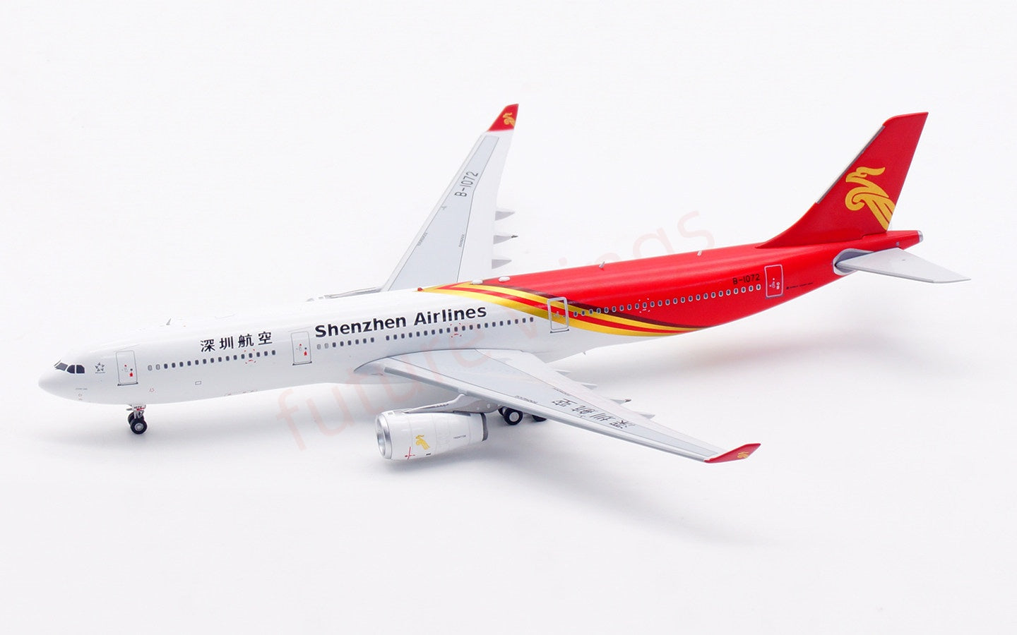 1:400 Aviation400 ShenZhen Airlines A330-300 B-1072 Aircraft Model Free Tractor+Stand